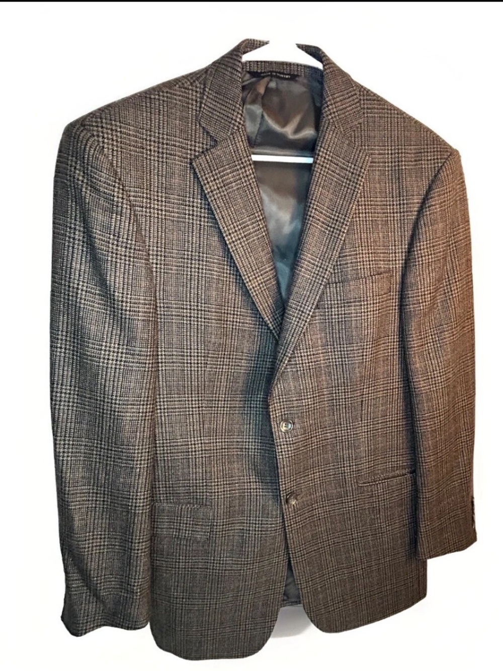 Botany 500 Vintage Sport Coat Blazer Mens 40R Brown Lambwool